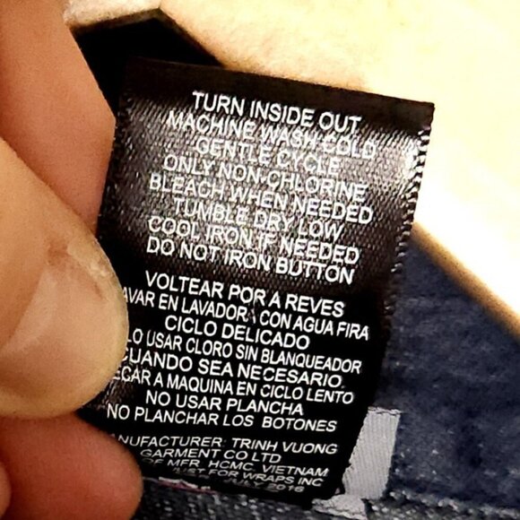 Paper Doll Girl's Mixed Material Denim Silky Southwestern Dress 7 - Picture 6 of 6